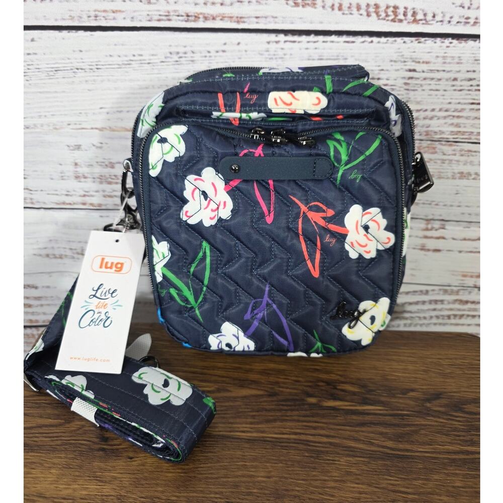 LUG bright floral skeeter convertible crossbody NWT